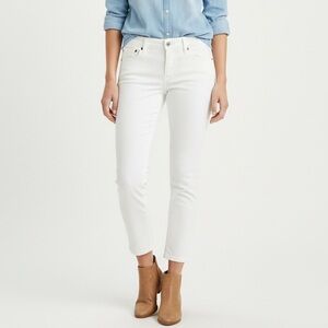 Ralph Lauren Denim & Supply Morgan Crop Skinny Jeans White Size 27